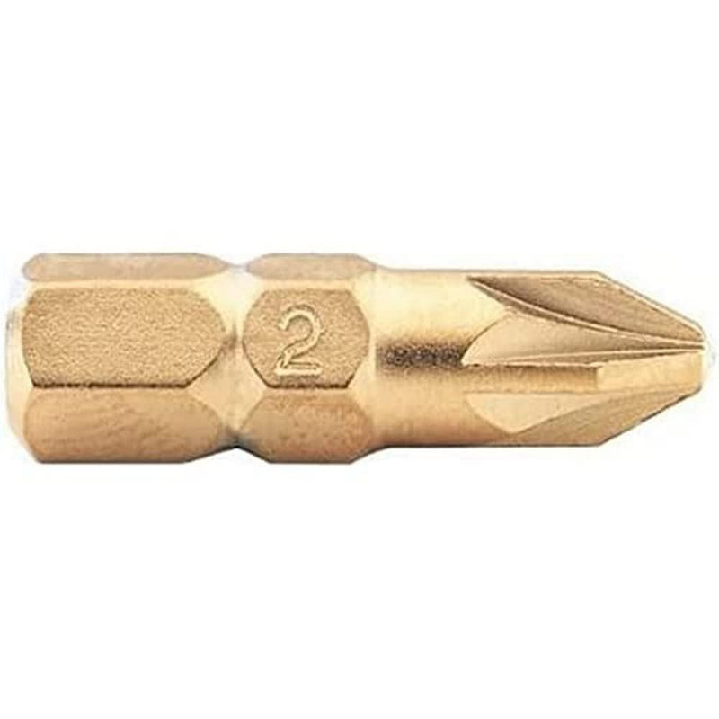 Draper 6mm 1/4" Hex Plain Slot Titanium Nitride Coated Insert Bit 25mm Long x 10 Draper - Dynamic Drive