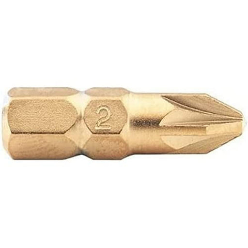Draper 6mm 1/4" Hex Plain Slot Titanium Nitride Coated Insert Bit 25mm Long x 10 Draper - Dynamic Drive