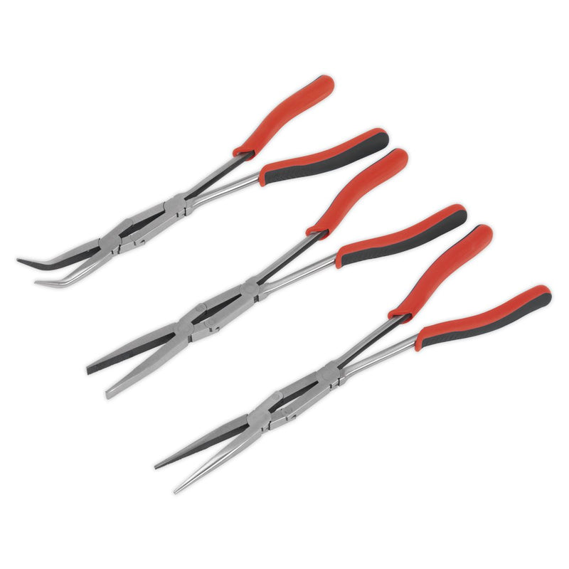 Sealey Double Joint Pliers Set 3pc Long Reach 335mm AK8580 Sealey - Dynamic Drive