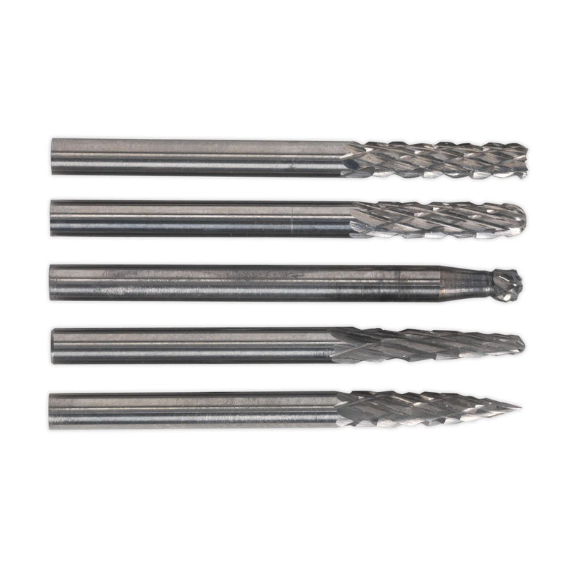 Sealey Micro Carbide Burr Set 5pc MCBSET01 Sealey - Dynamic Drive