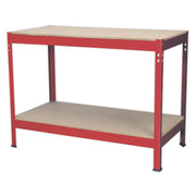 Sealey Workbench 1.2m Steel Wooden Top AP1210 Sealey - Dynamic Drive