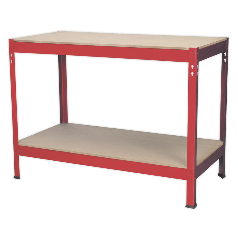 Sealey Workbench 1.2m Steel Wooden Top AP1210 Sealey - Dynamic Drive