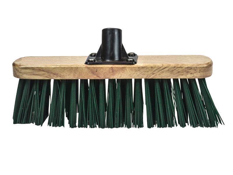 Faithfull Stiff Green Broom Head 300mm (12in) Threaded Socket Faithfull - Dynamic Drive
