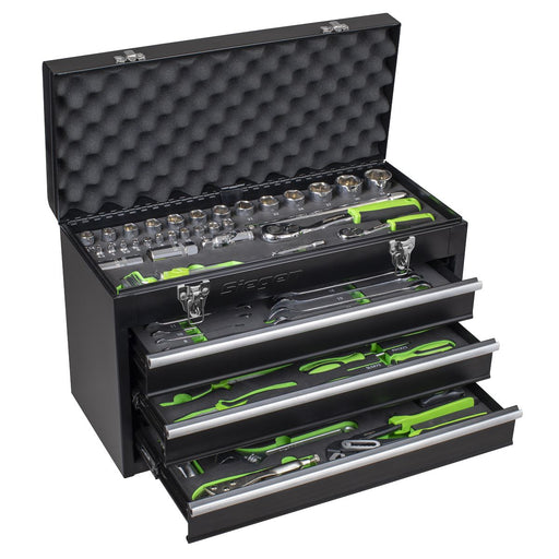 Siegen Siegen Portable Tool Chest 3 Drawer with 98pc Tool Kit S01266 Siegen - Dynamic Drive