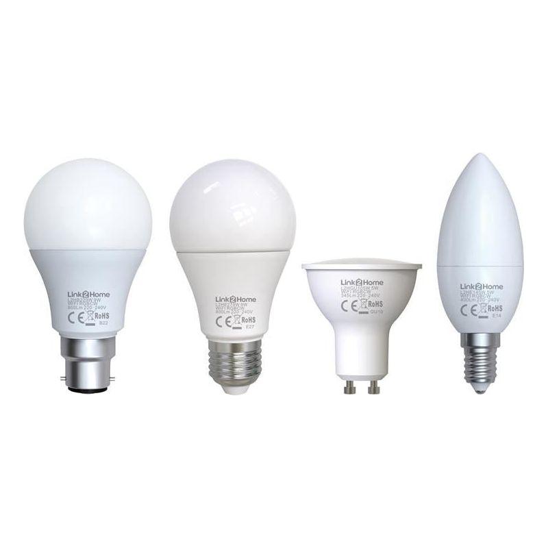 Link2Home Wi-Fi LED BC (B22) Opal GLS Dimmable Bulb, White + RGB 800 lm 9W Link2Home - Dynamic Drive