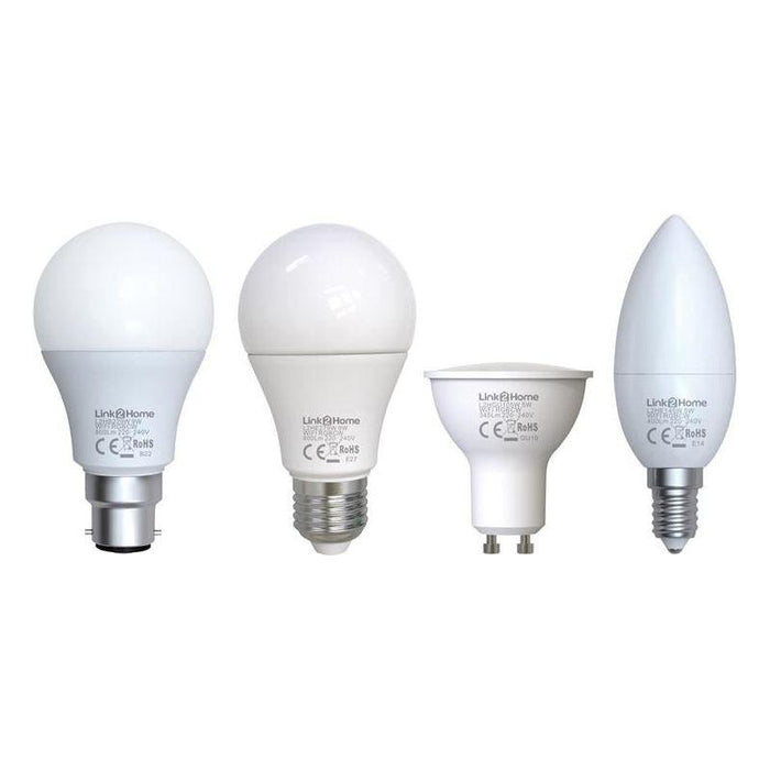 Link2Home Wi-Fi LED BC (B22) Opal GLS Dimmable Bulb, White + RGB 800 lm 9W Link2Home - Dynamic Drive