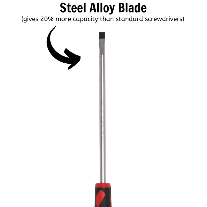 Teng Tools Flat Screwdriver 1.2 x 6.5 x 150mm M Teng Tools - Dynamic Drive