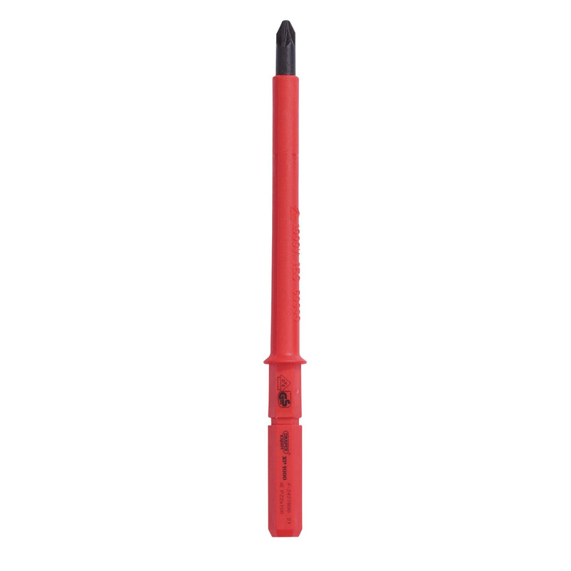 Draper XP1000 VDE PZ Type Interchangeable Screwdriver Blade, No.2 x 100mm Draper - Dynamic Drive