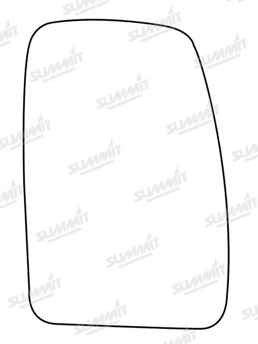 Summit Non-Heated Base Plate With Commercial Mirror Glass fits Renault Master 10 on RHS Summit - Dynamic Drive