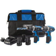Draper Storm Force 10.8V Power Interchange Combi Drill and Rotary Drill Twin Kit Draper - Dynamic Drive