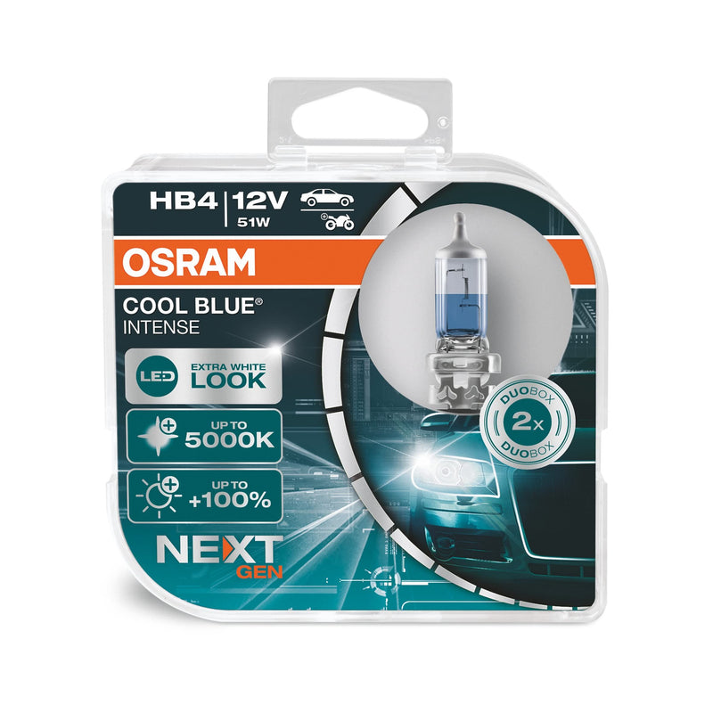 Osram COOL BLUE INTENSE HB4, 100% more brightness, up to 5,000K, halogen headlig Osram - Dynamic Drive