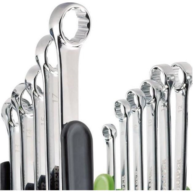 Draper HI-TORQ Metric Combination Spanner Set, Green (11 Piece) Draper - Dynamic Drive