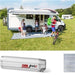 Fiamma F45 S Winch Awning Wind Out 350 Titanium Case Royal Blue Fabric 06290B01Q Fiamma  - Dynamic Drive