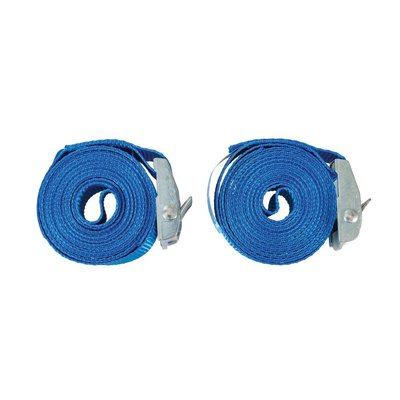 Silverline Cam Buckle Tie Down Strap 2.5m x 25mm 2pk 2.5m x 25mm Silverline - Dynamic Drive