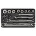 Sealey Premier 16pc Trx-Star* Socket & Spanner Set 3/8" Sq Drive E6-E24 Sealey  - Dynamic Drive