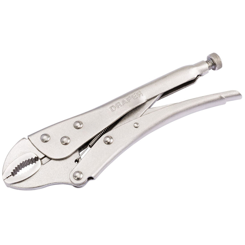 Draper Curved Jaw Self Grip Pliers, 225mm 67823 Draper - Dynamic Drive