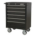 Sealey Rollcab 6 Drawer with Ball-Bearing Slides Black AP226B Sealey - Dynamic Drive