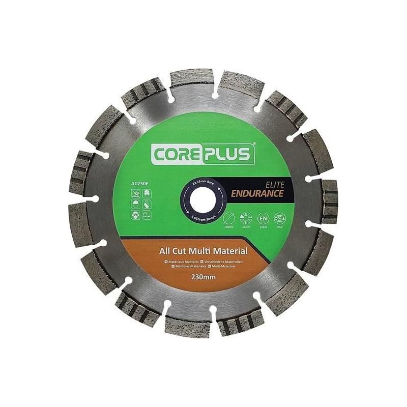 Coreplus AC230E Elite All Cut Multi-Material Diamond Blade 230mm CorePlus - Dynamic Drive