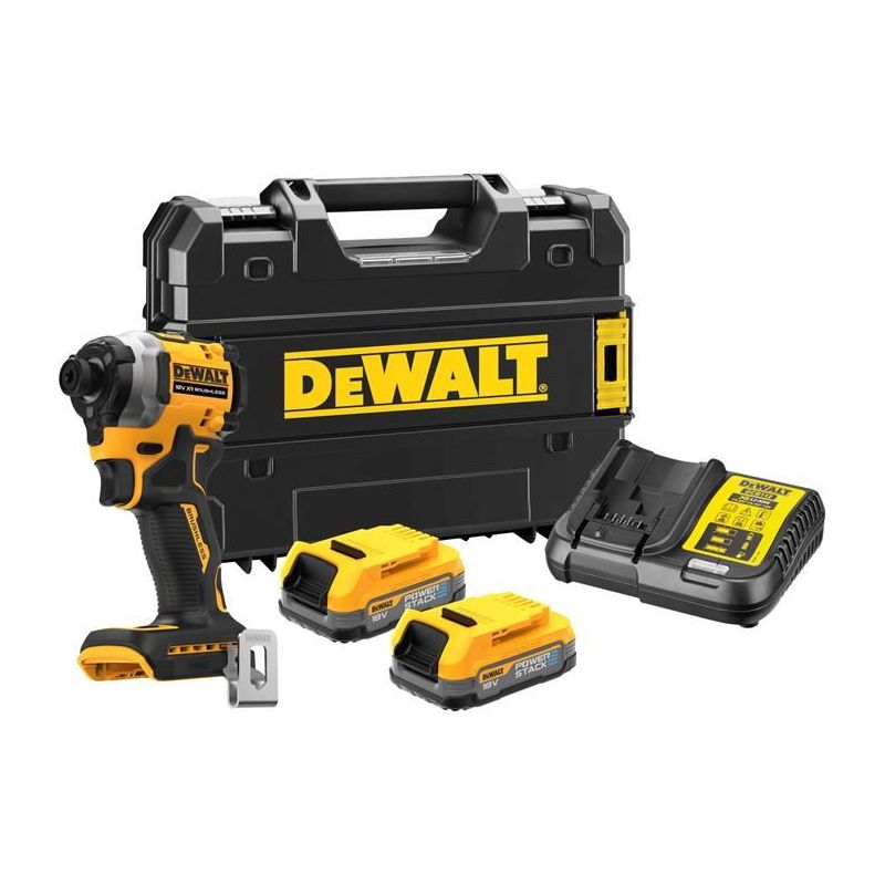Dewalt Power Tools DCF850 E2T XR BL Impact Driver 18V 2 x 1.7Ah POWERSTACK™ Li-ion DeWALT Power Tools - Dynamic Drive