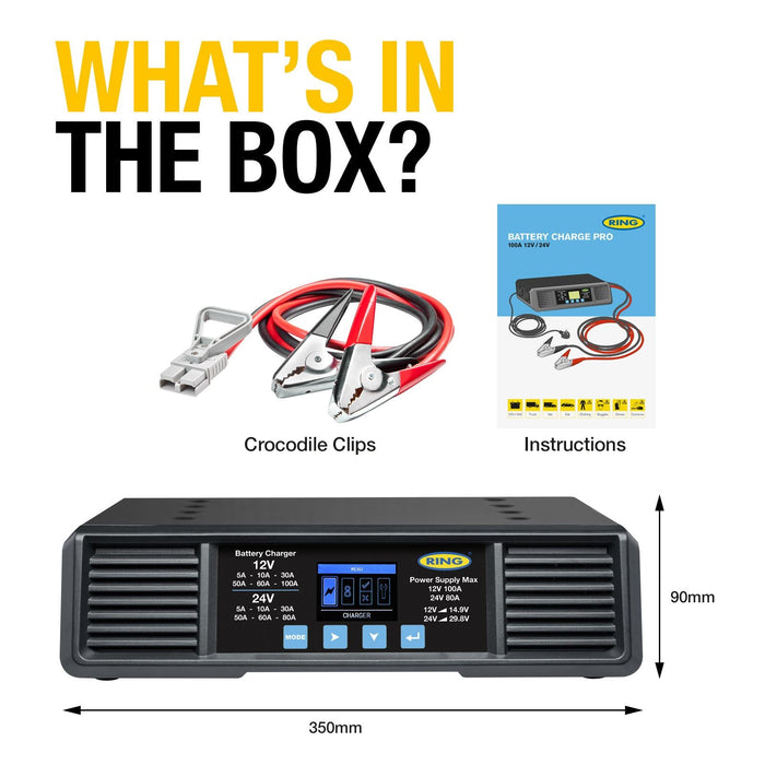 Ring Smart Charge Pro 100A 12/24V Ring Automotive - Dynamic Drive