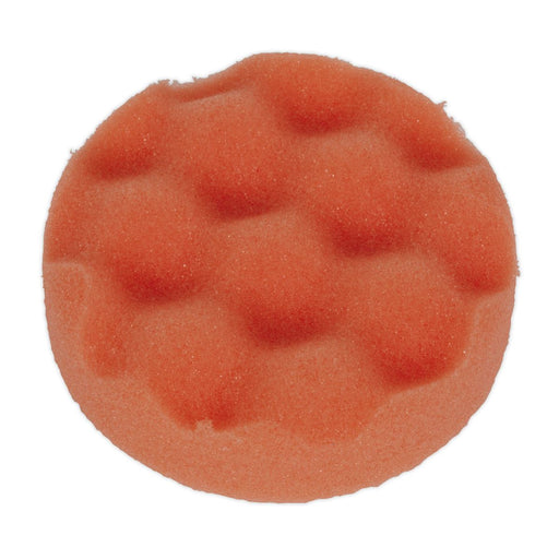 Sealey Buffing & Polishing Foam Head Hook/Loop 80x25mm Orange/Firm PTCCHW80O Sealey  - Dynamic Drive