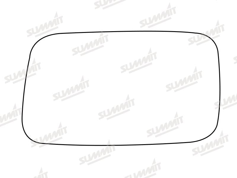 Summit Stick-On Standard Mirror Glass fits Fiat Cinquecento LHS Summit - Dynamic Drive