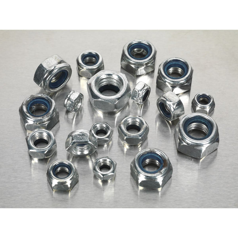 Sealey Nylon Locknut Assortment M6-M12 300pc AB032LN Sealey - Dynamic Drive