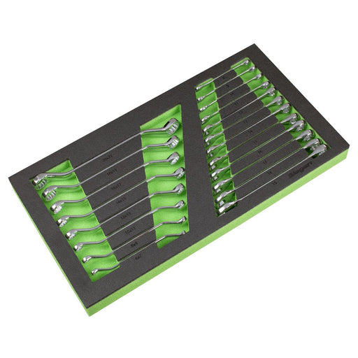 Siegen Siegen Combination & Deep Offset Spanner Set with Tool Tray 20pc S01273 Siegen - Dynamic Drive