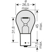 10 x 581 12V PY21W Amber Orange Indicator Car Bulbs BAU15S Off Set Pins Simply  - Dynamic Drive