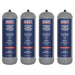 Sealey Disposable Carbon Dioxide Gas Cylinder 1.3kg - Pack of 4 CO21KGD4 Sealey - Dynamic Drive