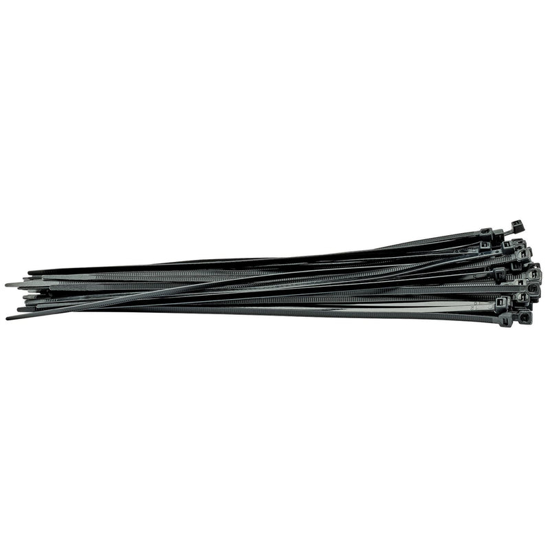 Draper Cable Ties, 4.8 x 300mm, Black (Pack of 100) 70397 Draper - Dynamic Drive