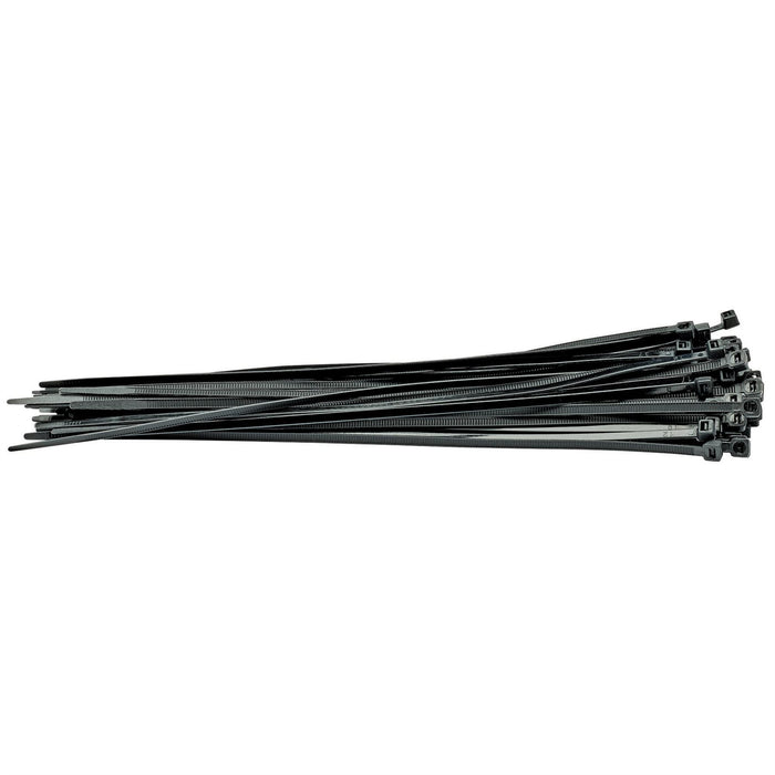Draper Cable Ties, 4.8 x 300mm, Black (Pack of 100) 70397 Draper - Dynamic Drive
