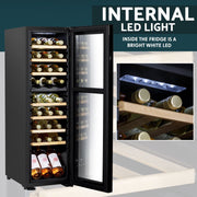 Baridi 27 Bottle Dual Zone Wine Fridge & Cooler DH90 Baridi - Dynamic Drive