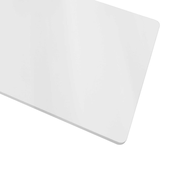Dellonda White Rectangular Desktop Dellonda  - Dynamic Drive