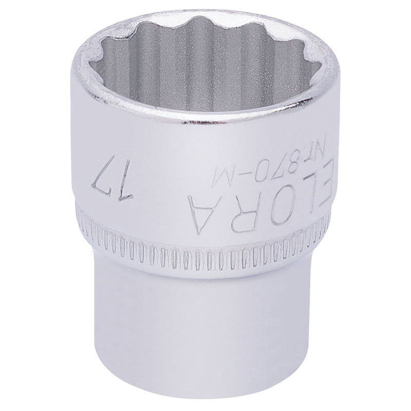 Draper Elora Bi-Hexagon Socket, 3/8" Sq. Dr., 17mm 25937 Draper - Dynamic Drive