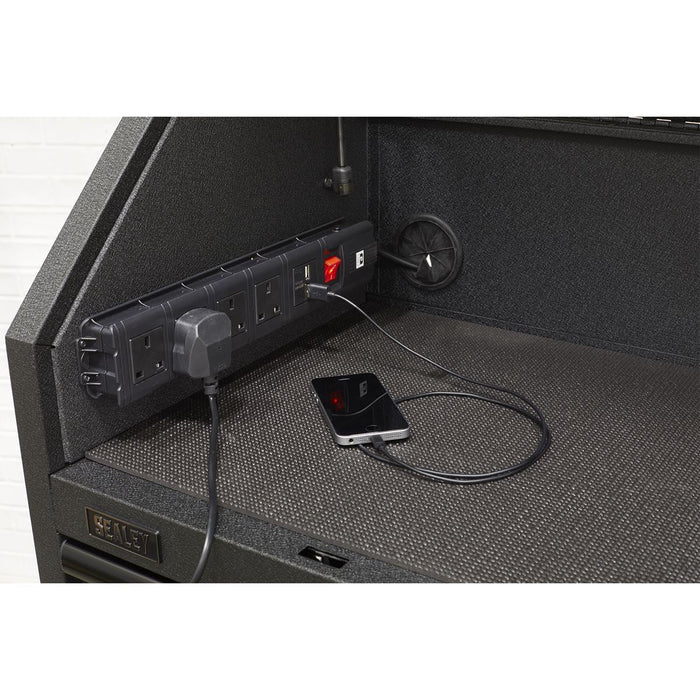 Sealey Topchest 6 Drawer 1030mm with Soft Close Drawers & Power Strip AP4106BE Sealey - Dynamic Drive