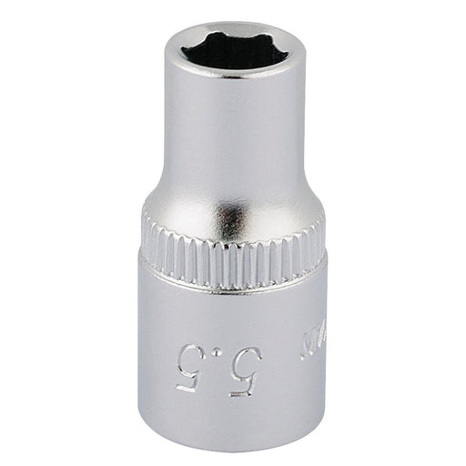 Draper Elora Hexagon Socket, 1/4" Sq. Dr., 5.5mm 11094 Draper - Dynamic Drive