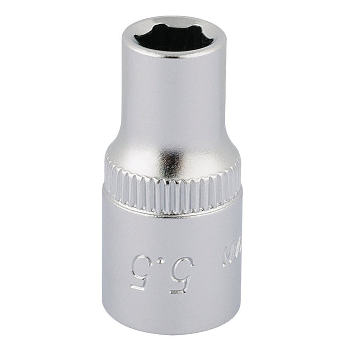 Draper Elora Hexagon Socket, 1/4" Sq. Dr., 5.5mm 11094 Draper - Dynamic Drive