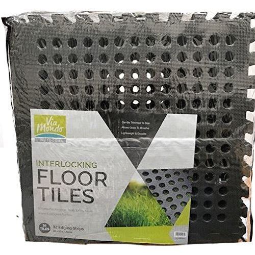 Via Mondo D/Grey Interlocking Floor Tiles (16) 60X60X1Cm QQ107937B Via Mondo - Dynamic Drive