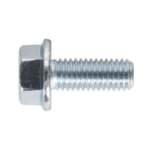Sealey Setscrew M6 x 30mm Flanged Serrated DIN 6921 Pack of 50 SFS630 Sealey - Dynamic Drive