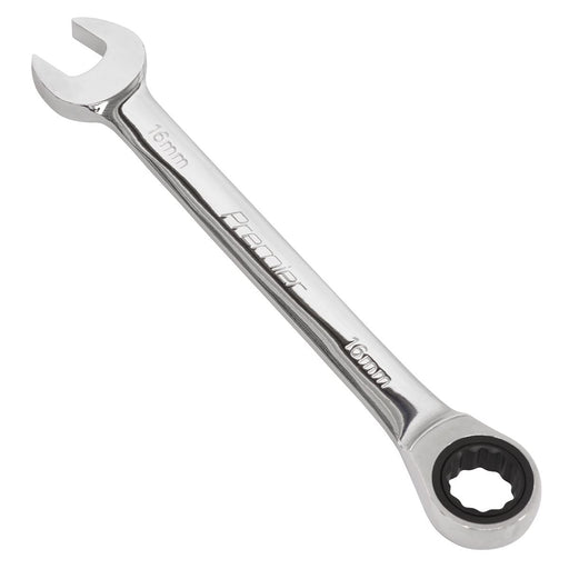 Sealey Ratchet Combination Spanner 16mm RCW16 Sealey - Dynamic Drive