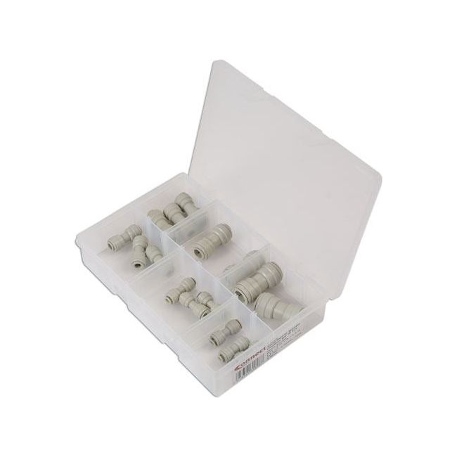 Connect Assorted Imperial Push-Fit Couplings, Straight 16pc 31898 Tool Connection - Dynamic Drive