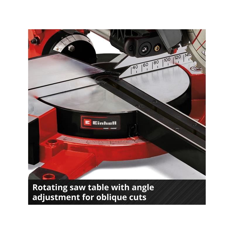 Einhell TE-SM 36/210 Li-Solo Power X-Change Sliding Mitre Saw 18V Bare Unit Einhell - Dynamic Drive