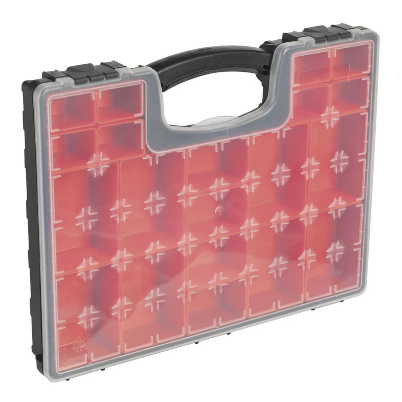Sealey Parts Storage Case with 20 Removable Compartments APAS2R Sealey - Dynamic Drive