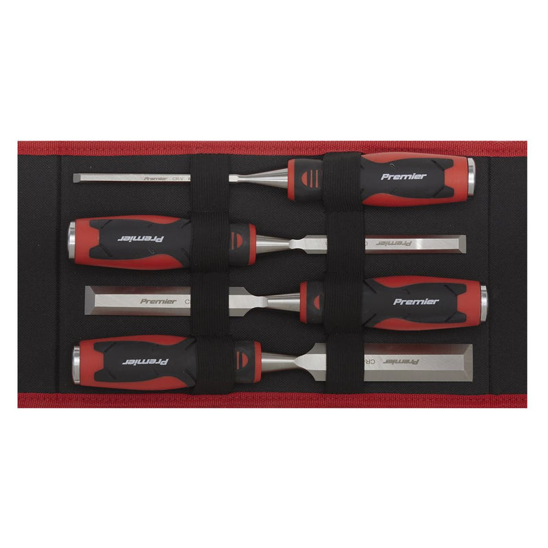 Sealey Hammer-Thru Wood Chisel 4pc Set AK9239 Sealey - Dynamic Drive
