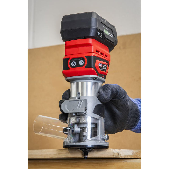 Sealey SV20 Series Cordless Trimming Router Kit 20V 4Ah CP20VTRKIT1 Sealey - Dynamic Drive