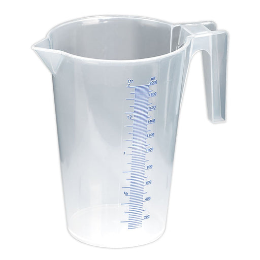 Sealey Measuring Jug Translucent 2L JT2000 Sealey - Dynamic Drive
