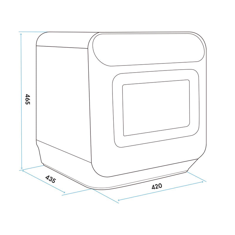Baridi Mini Portable Tabletop 6L Dishwasher with 3 Place Settings, 7 Wash Functions - DH72 Baridi  - Dynamic Drive