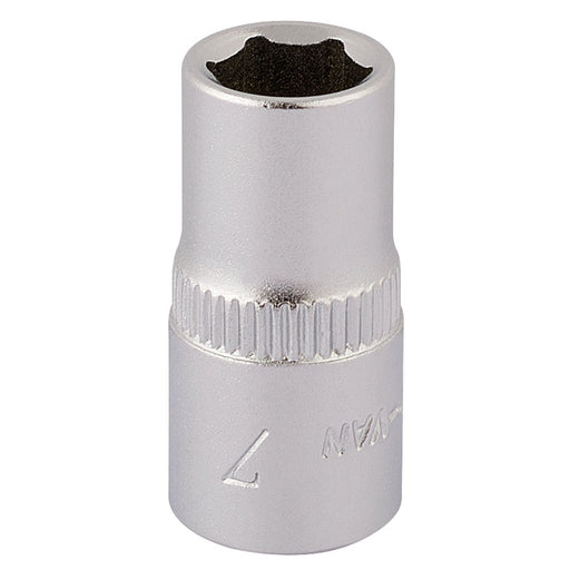 Draper Elora Hexagon Socket, 1/4" Sq. Dr., 7mm 11096 Draper - Dynamic Drive