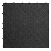 Sealey Polypropylene Floor Tile 400 x 400mm Black Treadplate Pack of 9 FT3B Sealey - Dynamic Drive